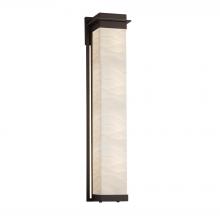 Justice Design Group PNA-7546W-WAVE-DBRZ - Pacific 36" LED Outdoor Wall Sconce