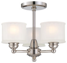 Minka-Lavery 1738-613 - 3 LIGHT SEMI FLUSH MOUNT