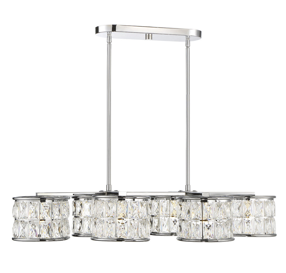 Citrin 6 Light Oval Chandelier