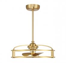 Savoy House 24-FD-845-322 - Lyria LED Fan D'Lier in Warm Brass