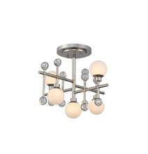 Kalco 508640PN - Mercer 5 Light Semi Flush