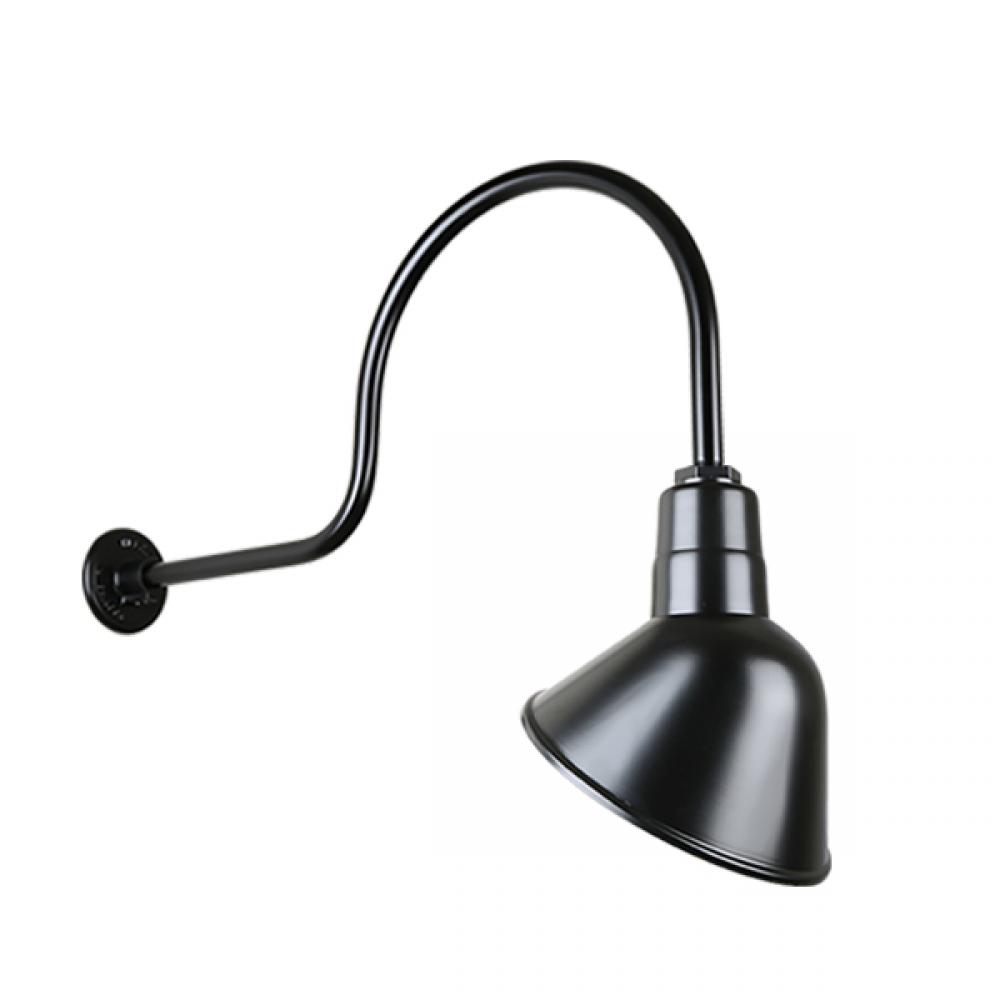 10" Gooseneck Light Angle Shade, QSNHL-C Arm