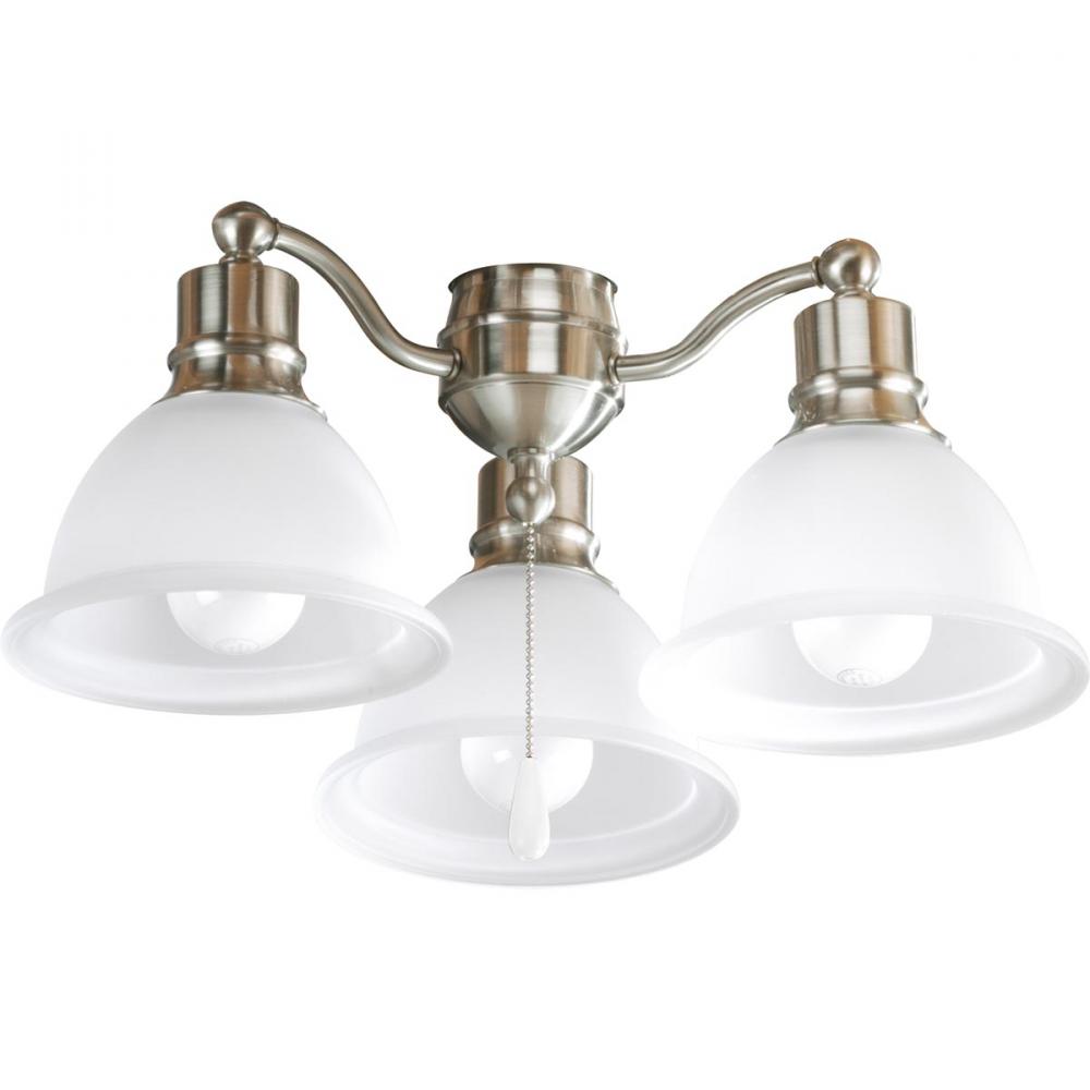 Madison Collection Three-Light Ceiling Fan Light