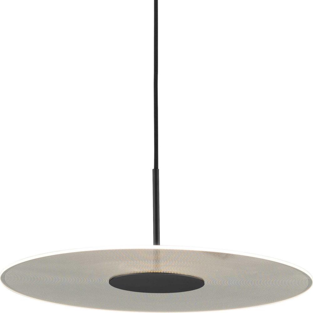 Spoke LED Collection Matte Black Modern Style Hanging Pendant Light