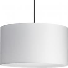 Progress P500387-195 - Markor Collection Three-Light White Linen Shade Transitional Pendant