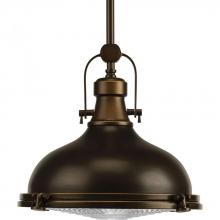  P5188-10830K9 - Fresnel Lens LED Collection Oil Rubbed Bronze Clear Fresnel Glass Coastal Pendant Light