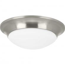 Progress P350146-009 - One-Light 11-1/2" Etched Glass Flush Mount