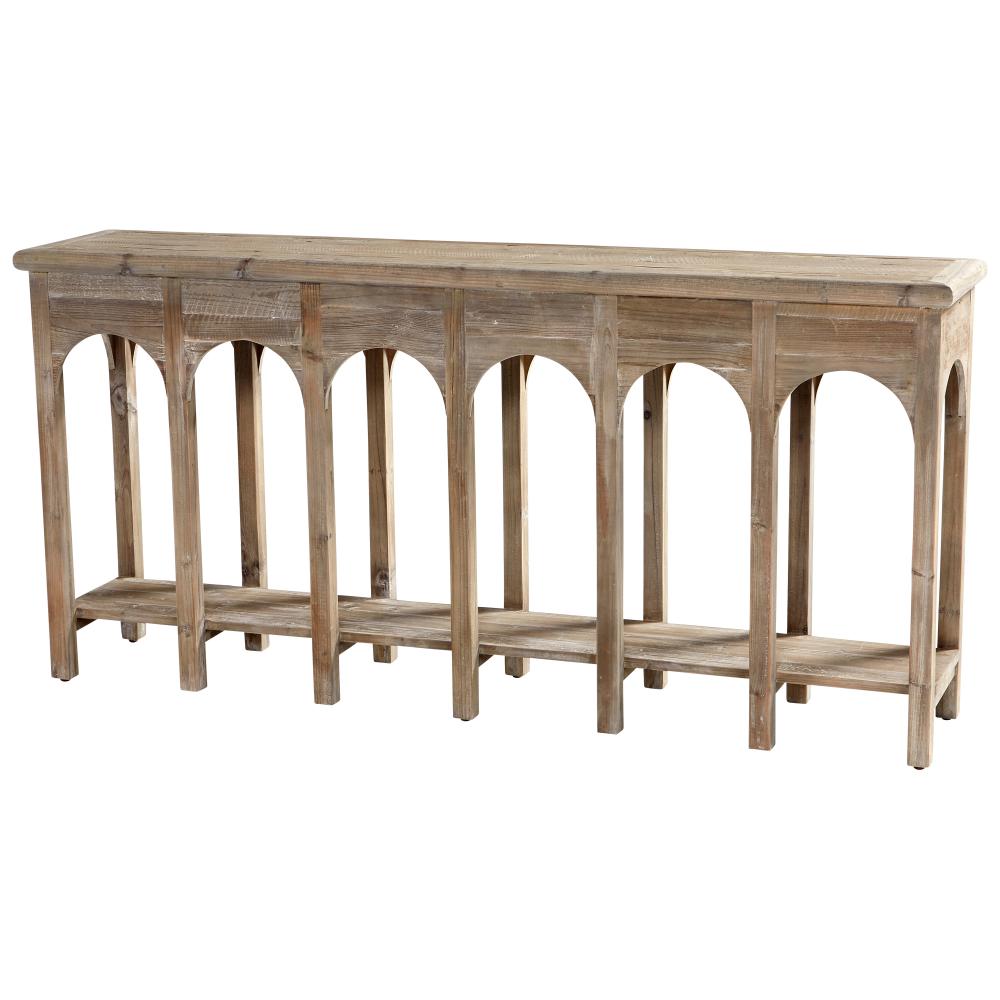 Sardinia Console Table Weathered Pine