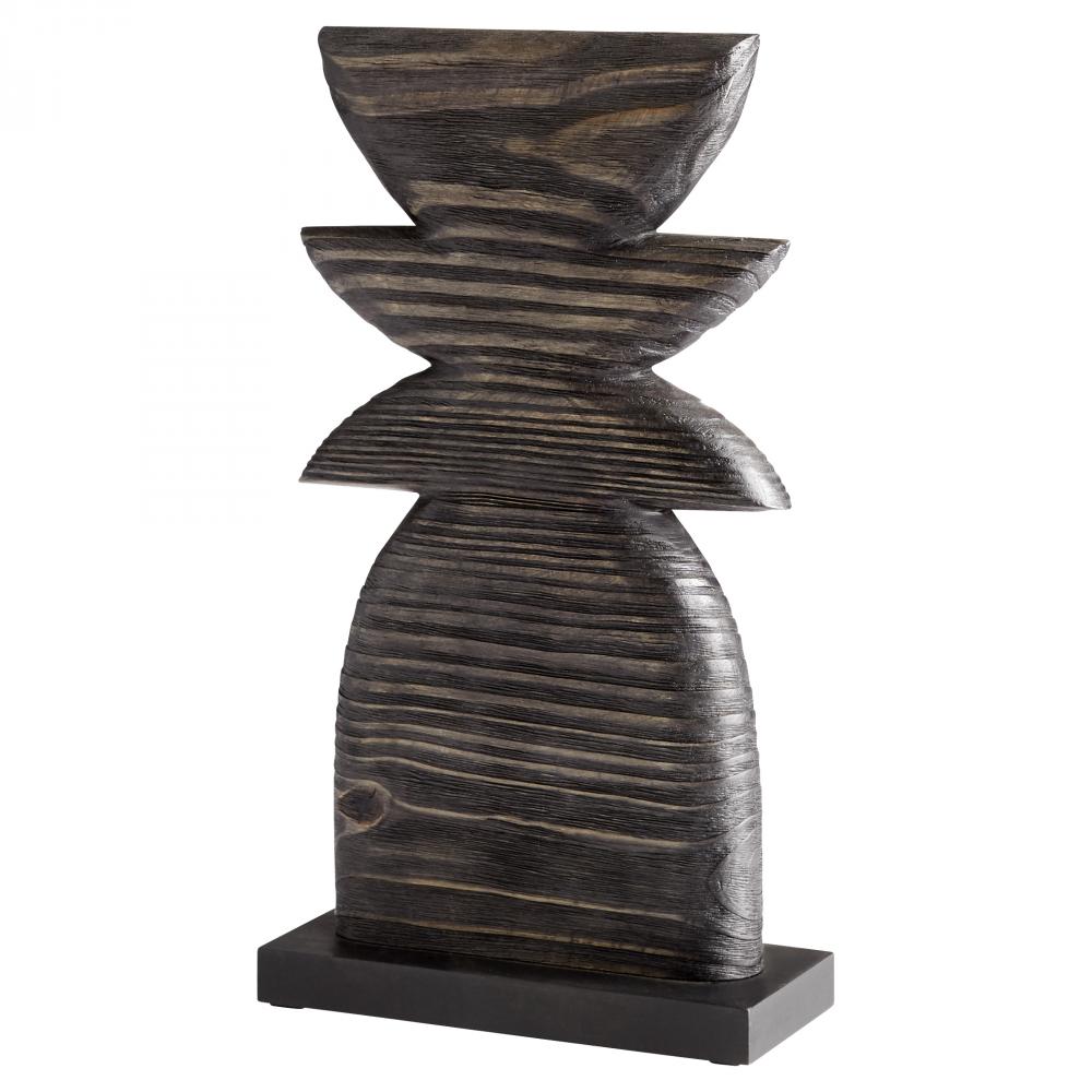 Dark Crescent Sculpture Black