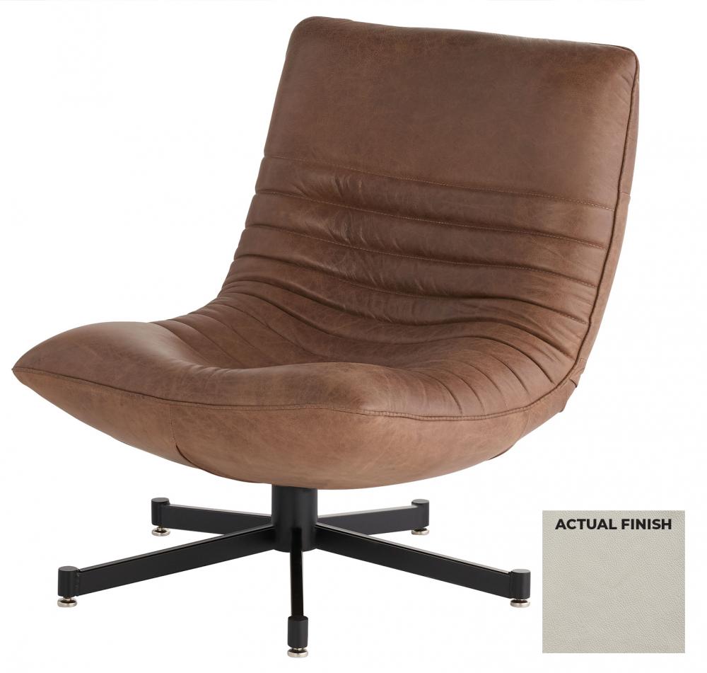 Eduarda Chair Taupe Leather