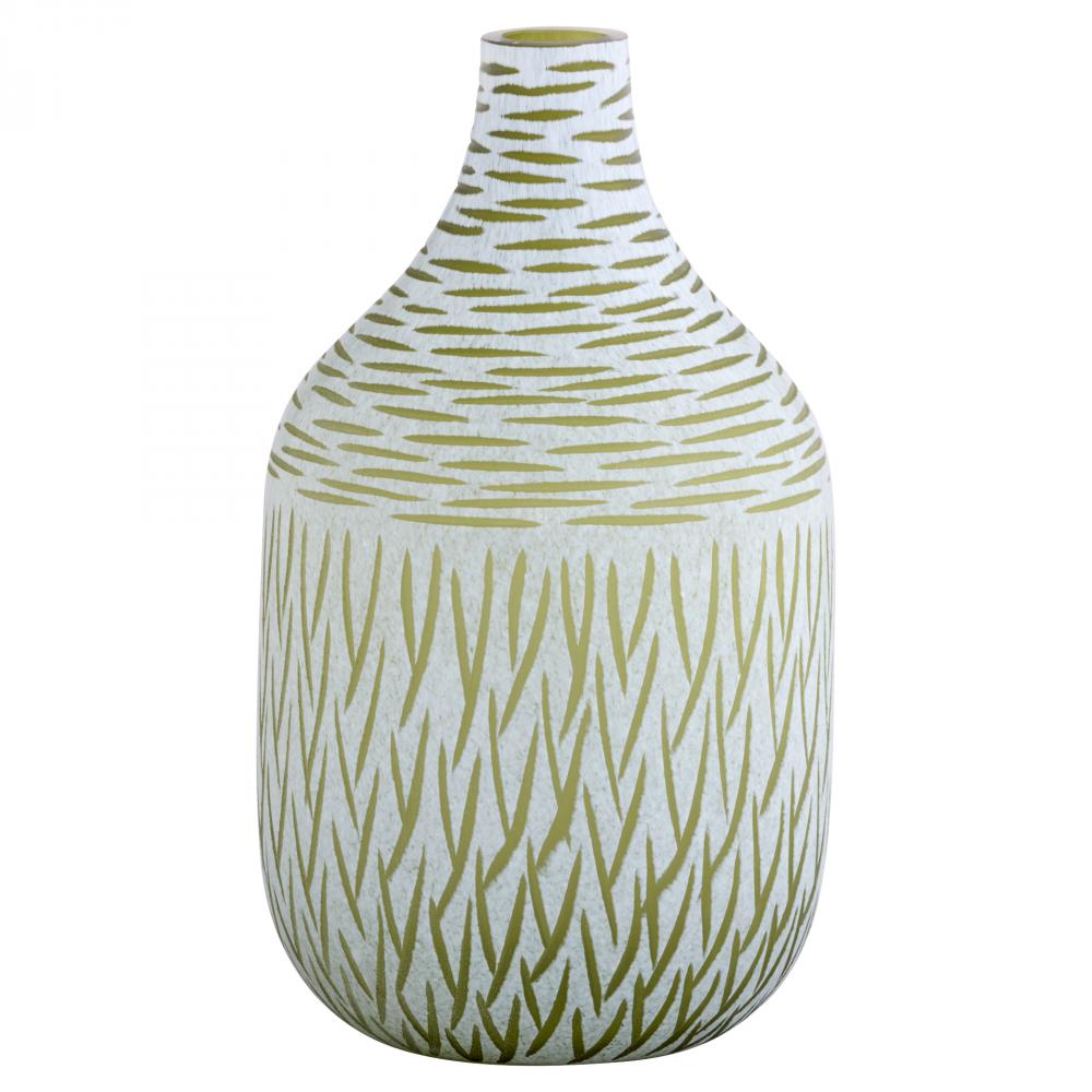 Signo Vase Green White - Medium