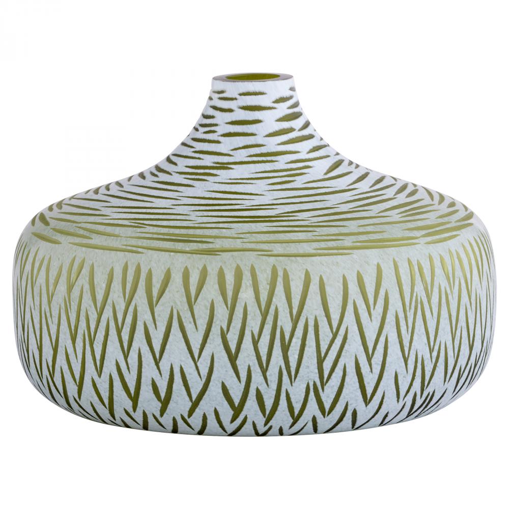 Signo Vase Green White - Stout