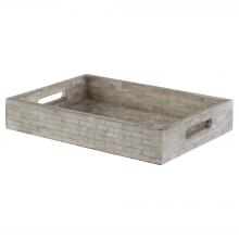 Cyan Designs 11682 - Triton Rectangle Tray Designed by J Kent Martin Smoke - Small