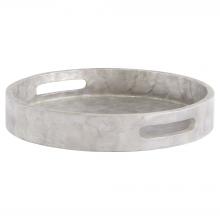 Cyan Designs 11690 - Triton Round Tray Designed by J Kent Martin Smoke - Small