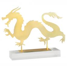 Cyan Designs 11700 - Haku Dragon Designed by J Kent Martin Gold - Horizontal