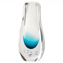 Cyan Designs 11847 - Tidepool Vase Clear Blue - Small
