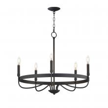 Maxim 14495BK - Frankie-Single-Tier Chandelier