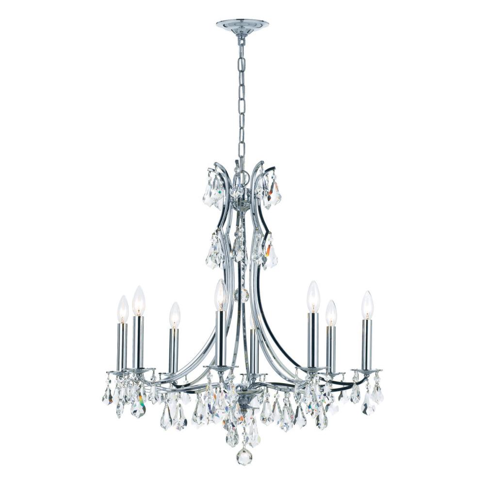 Cedar 8 Light Polished Chrome Chandelier