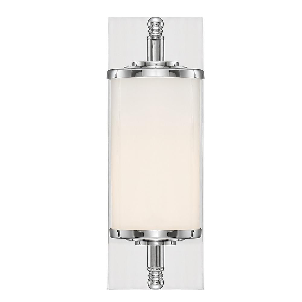 Foster 1 Light Polished Chrome Bathroom Vanity