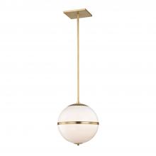 Crystorama 2112-AG - Brian Patrick Flynn Truax 1 Light Aged Brass Mini Pendant