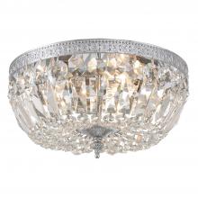 Crystorama 712-CH-CL-SAQ - Crystorama 3 Light Spectra Crystal Polished Chrome Flush Mount