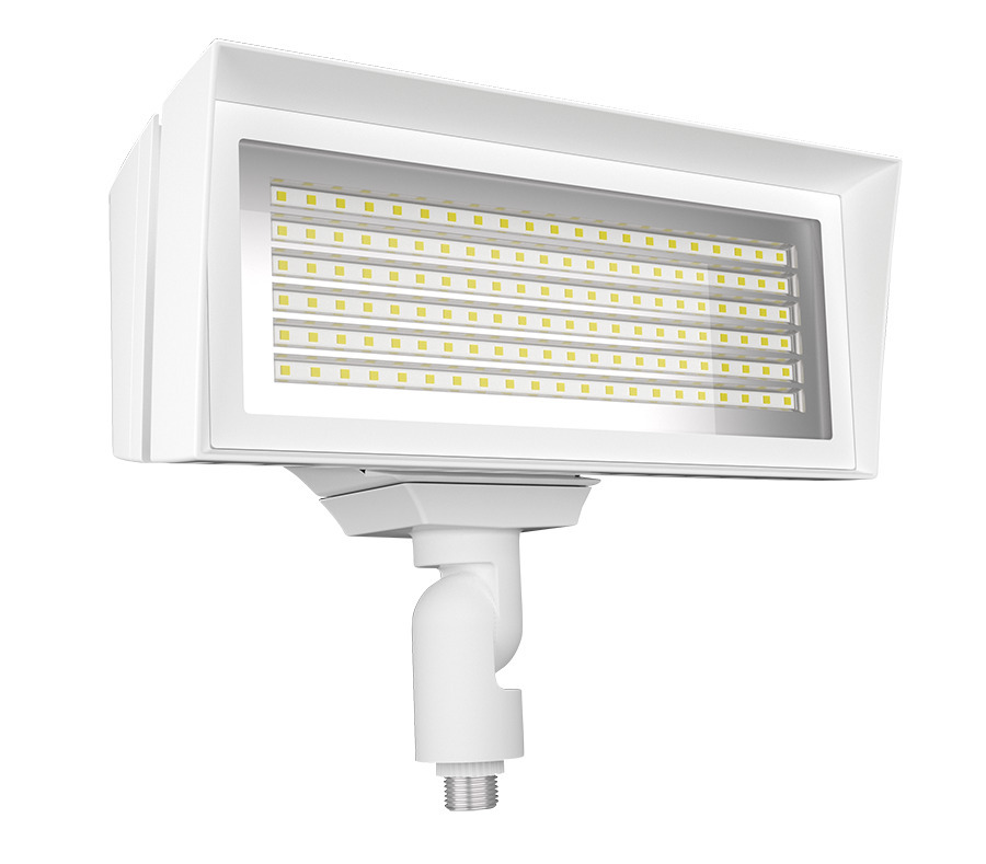 FLOODLIGHTS 8138-10813 LUMENS FFLED MEDIUM FIELD ADJUSTABLE 5000K/4000K KNUCKLE MOUNT WHITE