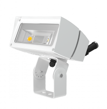 RAB Lighting FFLED26TYW/480/PCS4 - Flood 3877 Lumens Ffled 26W 7Hx6V 480W swivel photocell 3000K warm led stunnion white