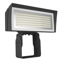RAB Lighting FFLEDMT/PCU - FLOODLIGHTS 8138-10813 LUMENS FFLED MEDIUM FIELD ADJUSTABLE 5000K/4000K TRUNNION MOUNT BRONZE 120V