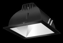 RAB Lighting NDLED4SD-80NHC-M-B - RECESSED DOWNLIGHTS 12 LUMENS NDLED4SD 4 INCH SQUARE UNIVERSAL DIMMING 80 DEGREE BEAM SPREAD 4000K