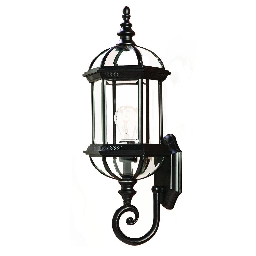 Dover Collection Wall-Mount 1-Light Outdoor Matte Black Light Fixture