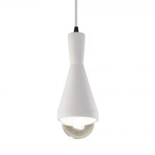 Justice Design Group CER-6520-BIS-MBLK-WTCD-LED1-700 - Erlen 1-Light LED Pendant