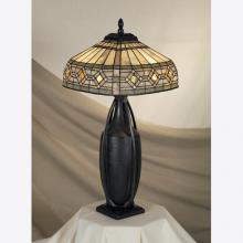 Quoizel TF6741TM - Two Light Jade Shade Table Lamp