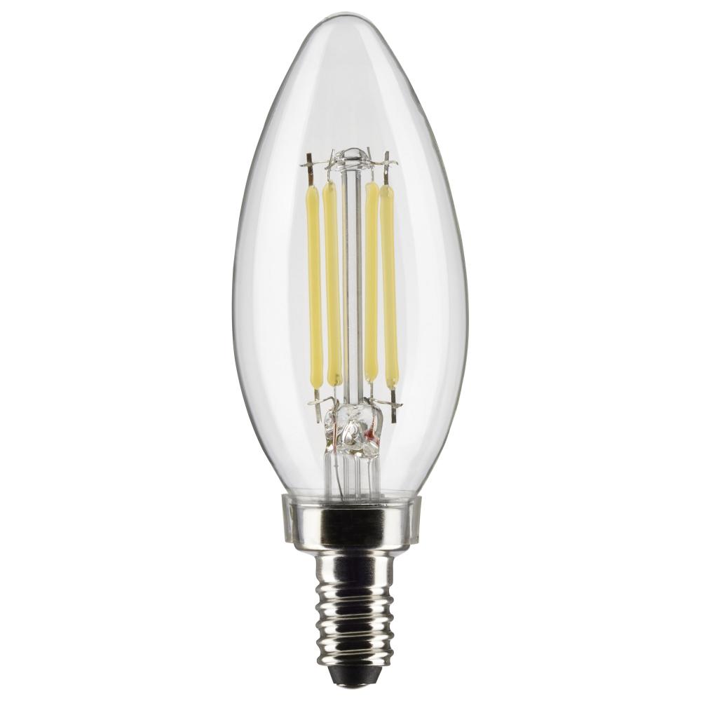 5.5 Watt B11 LED; Clear; Candelabra base; 90 CRI; 2700K; 120 Volt