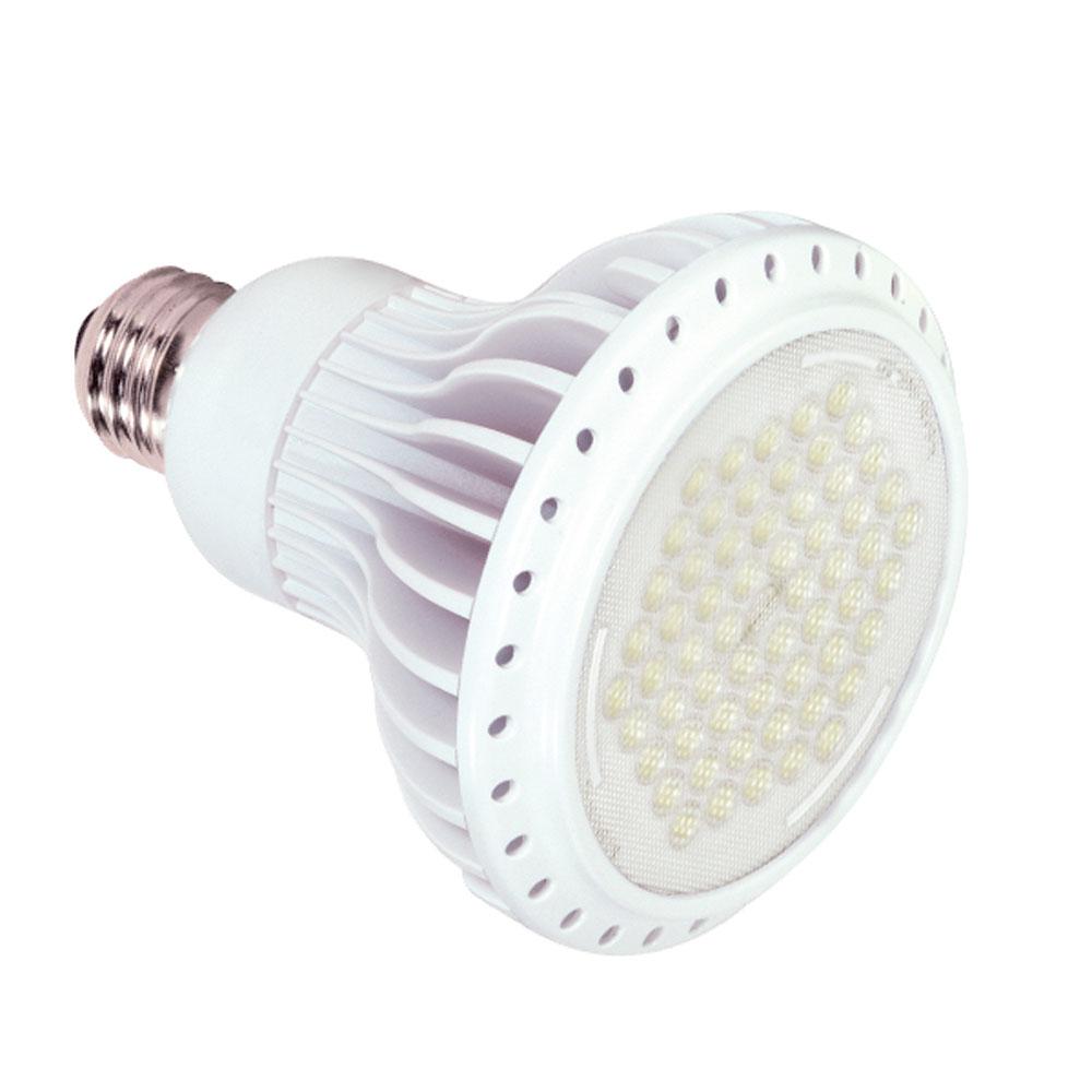 Discontinued - 7 watt; PAR30; 3500K; 40' beam spread; Medium base; 120 volts