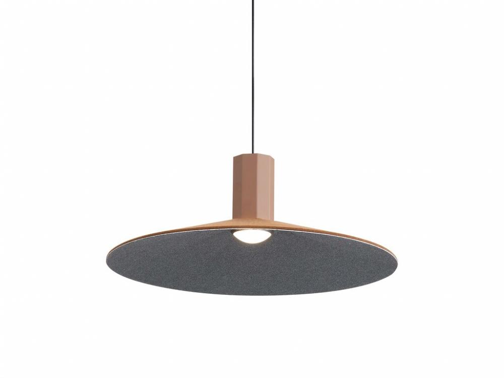 Faroe 20" LED Pendant in Coffee/Black