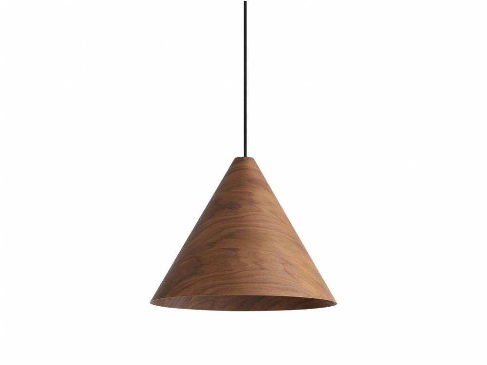 Conique 2-Light Pendant in Dark Walnut