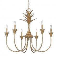 Golden 0846-6 HG - 6 Light Chandelier