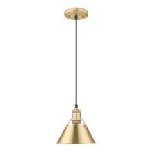 Golden 3306-S BCB-BCB - Orwell 7.5" Wide Small Pendant in Brushed Champagne Bronze