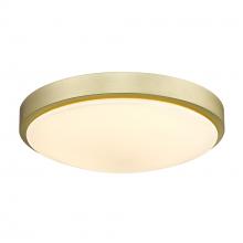 Golden 9128-FM13 BCB-OP - Gabi 13" Flush Mount in Brushed Champagne Bronze with Opal Glass