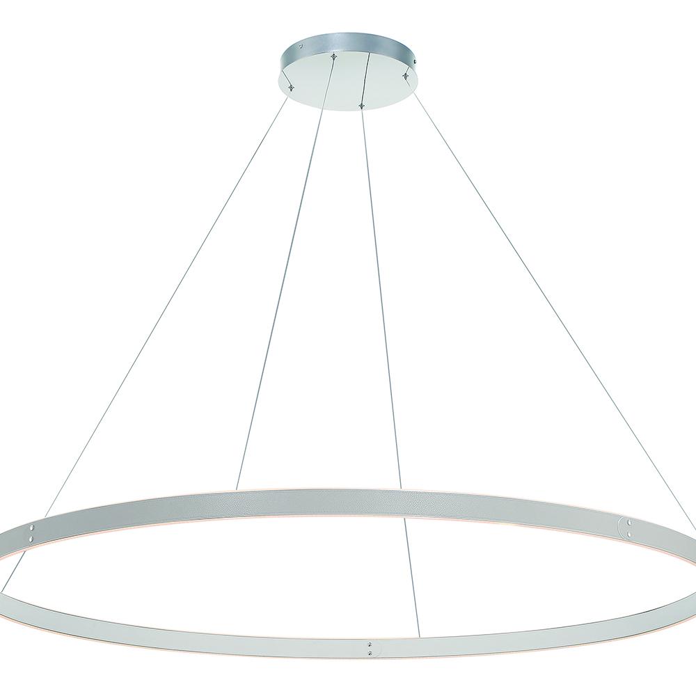 Verdura 1 Light Chandelier in Grey + White