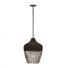 Eurofase 46634-016 - Hannha 1 Light Outdoor Pendant in Brown