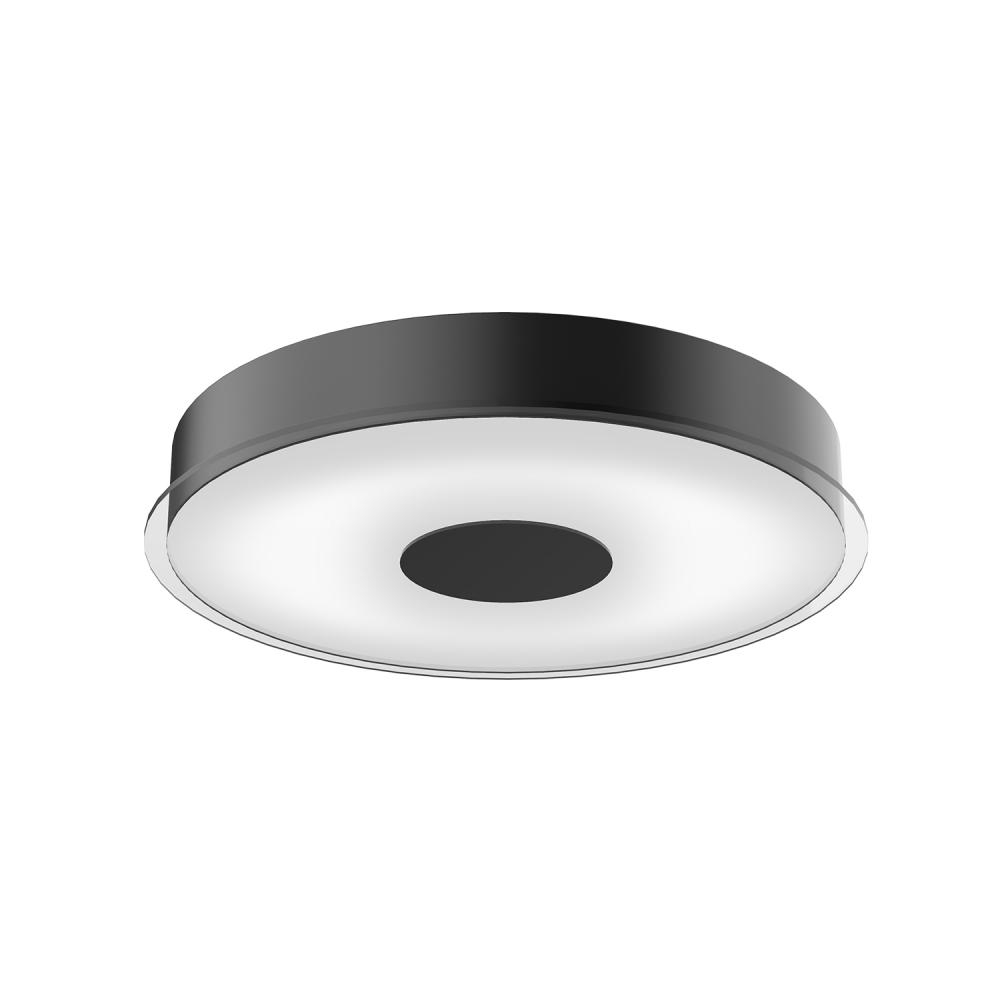 Parker 16-in Black LED Flush Mount