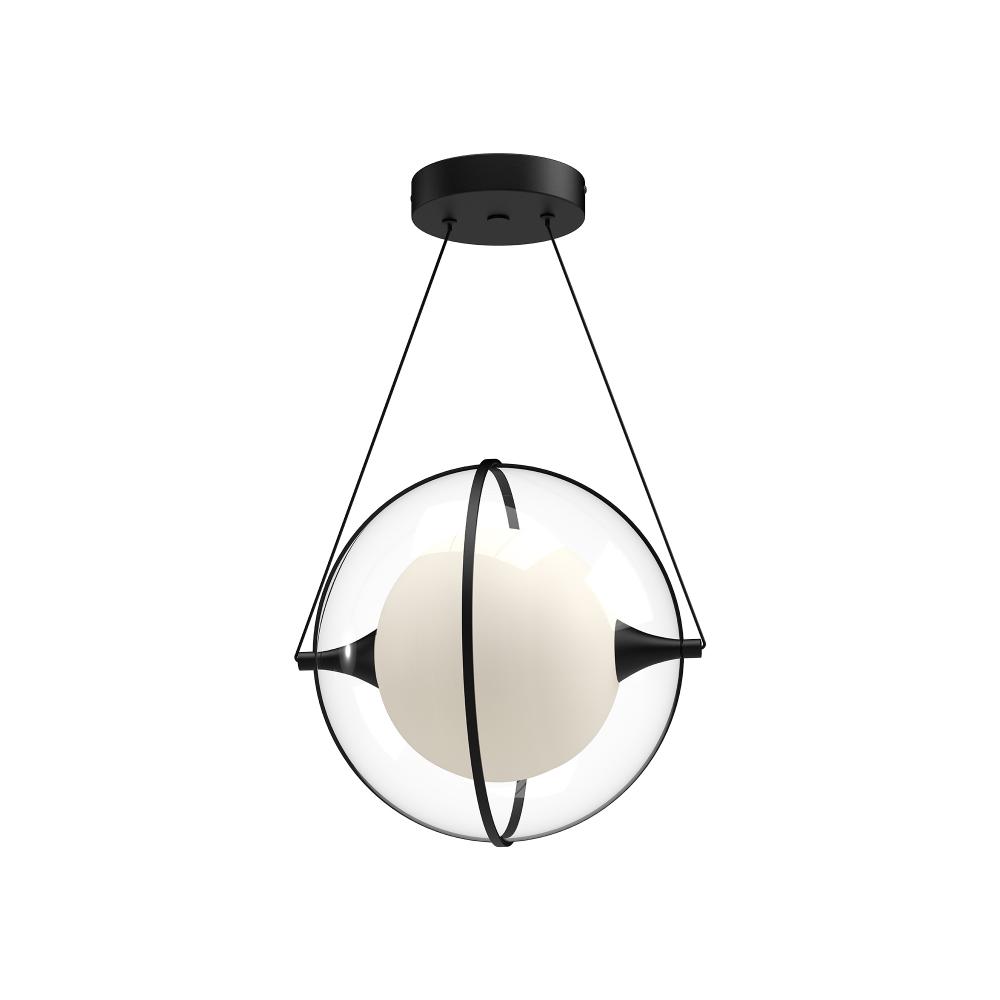 Aries 12-in Black LED Pendant