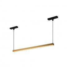 Kuzco Lighting Inc TRL28122-BG - Mira 22-in Brushed Gold Trilo Track Linear Pendant