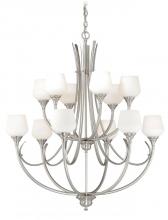  H0129 - Grafton 12L Chandelier Satin Nickel