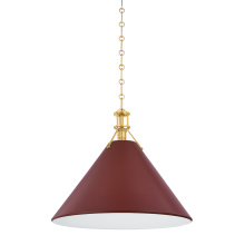 Hudson Valley MDS352L-AGB/CRN - Painted No. 2 Pendant