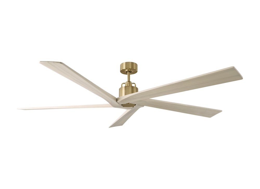 Aspen 70 - Burnished Brass w Washed White Oak Blades
