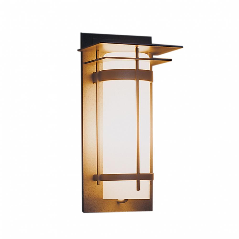 Banded with Top Plate Outdoor Sconce