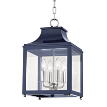 Mitzi by Hudson Valley Lighting H259704S-PN/NVY - Leigh Lantern