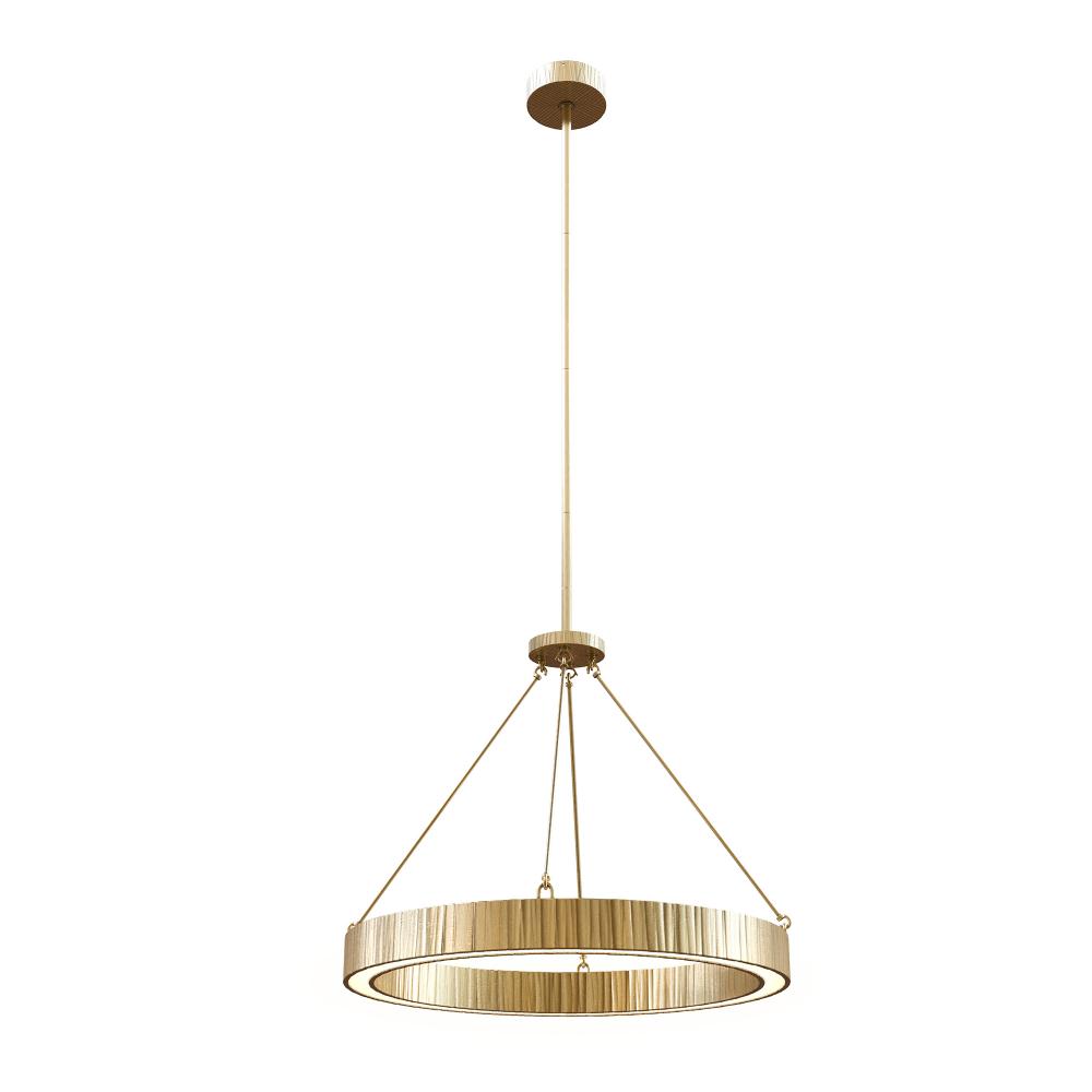 Kensington 30-in Vintage Brass LED Pendant